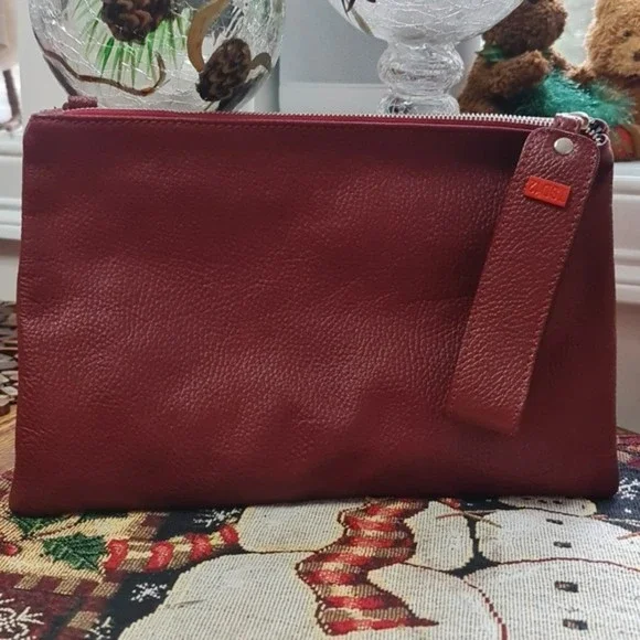 Genuine Red Clutch/Crossbody by TSD12 NWTs - Picture 1 of 11